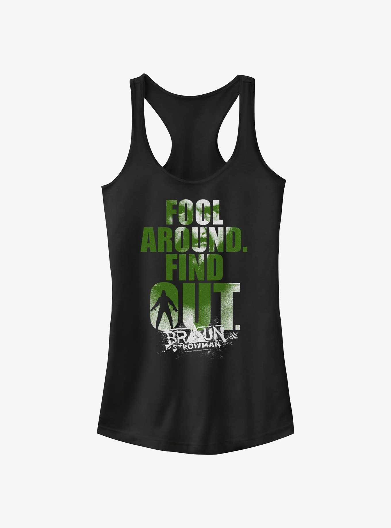 WWE Braun Strowman Fool Around Find Out Girls Tank, , hi-res