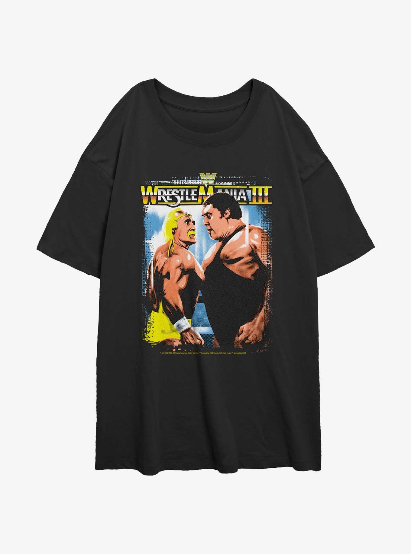 WWE RetroMania Hulk Hogan vs Andre The Giant Girls Oversized T-Shirt, , hi-res