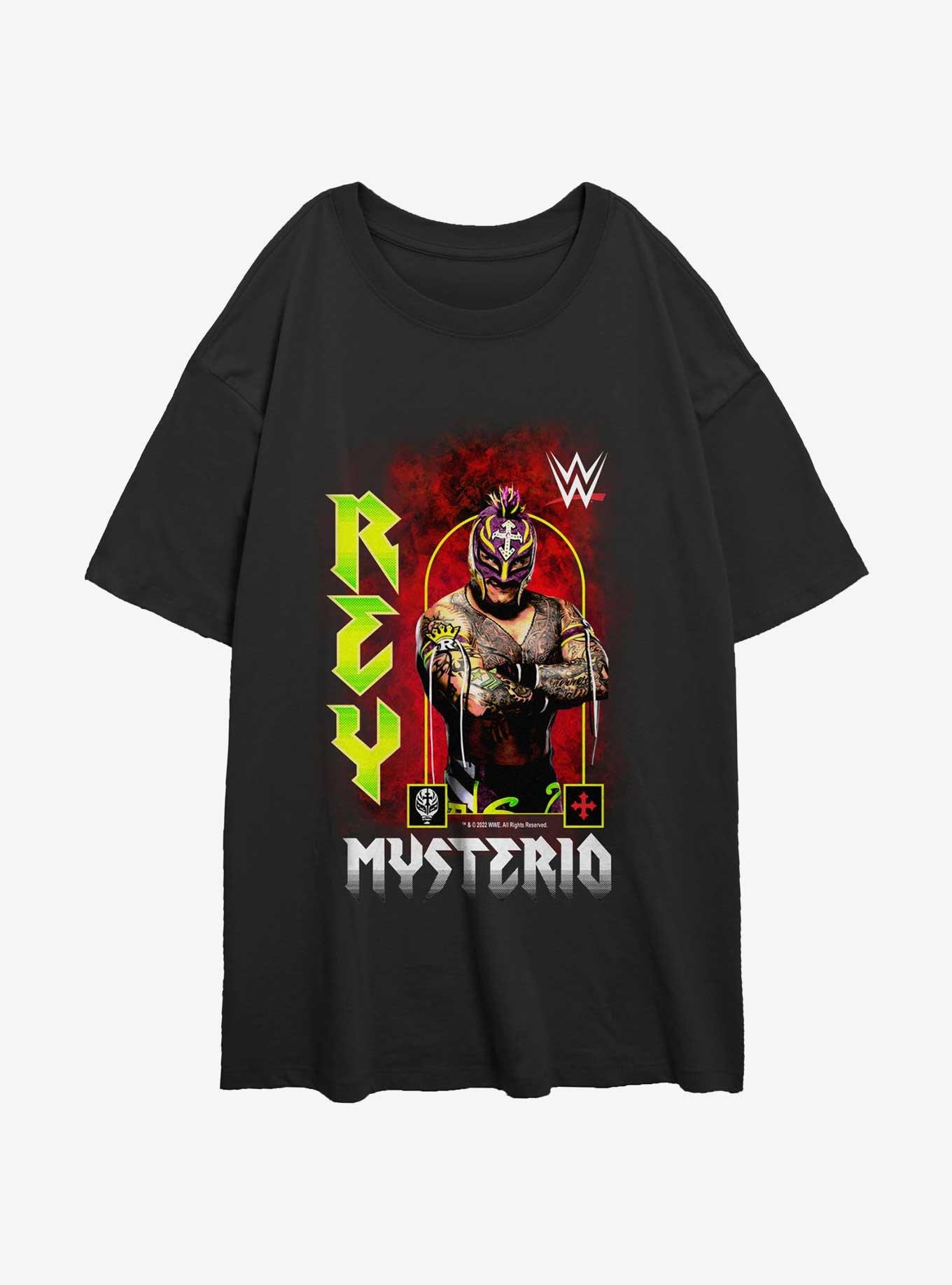 WWE Rey Mysterio Girls Oversized T-Shirt - BLACK | Hot Topic