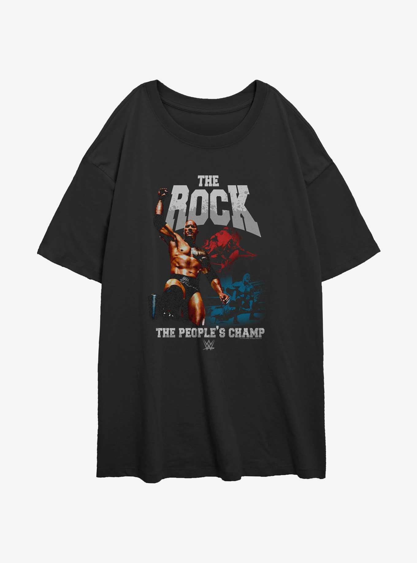 WWE The Rock The People's Champ Girls Oversized T-Shirt, , hi-res