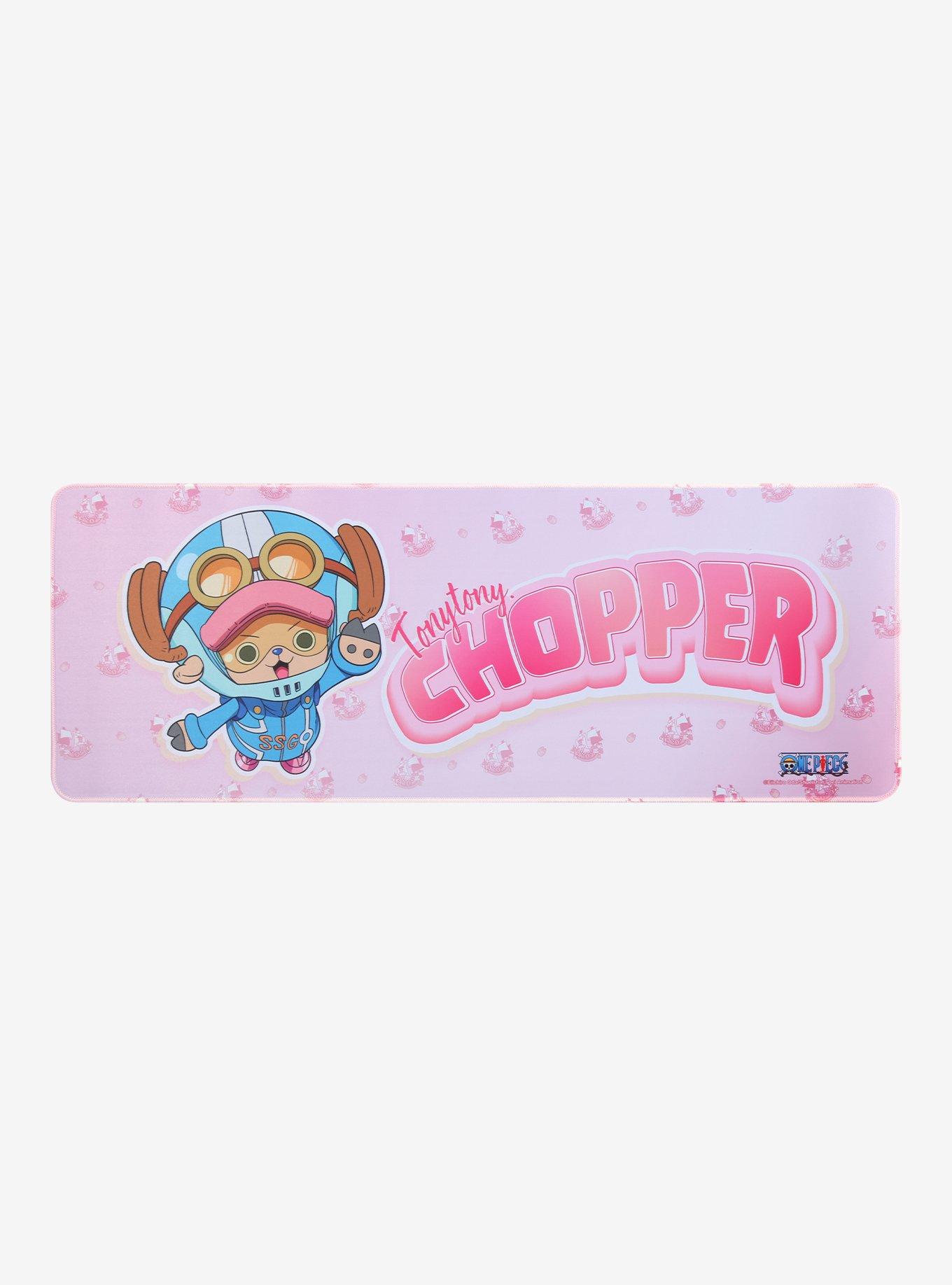 One Piece Chopper Pink Print Desk Mat — BoxLunch Exclusive, , hi-res