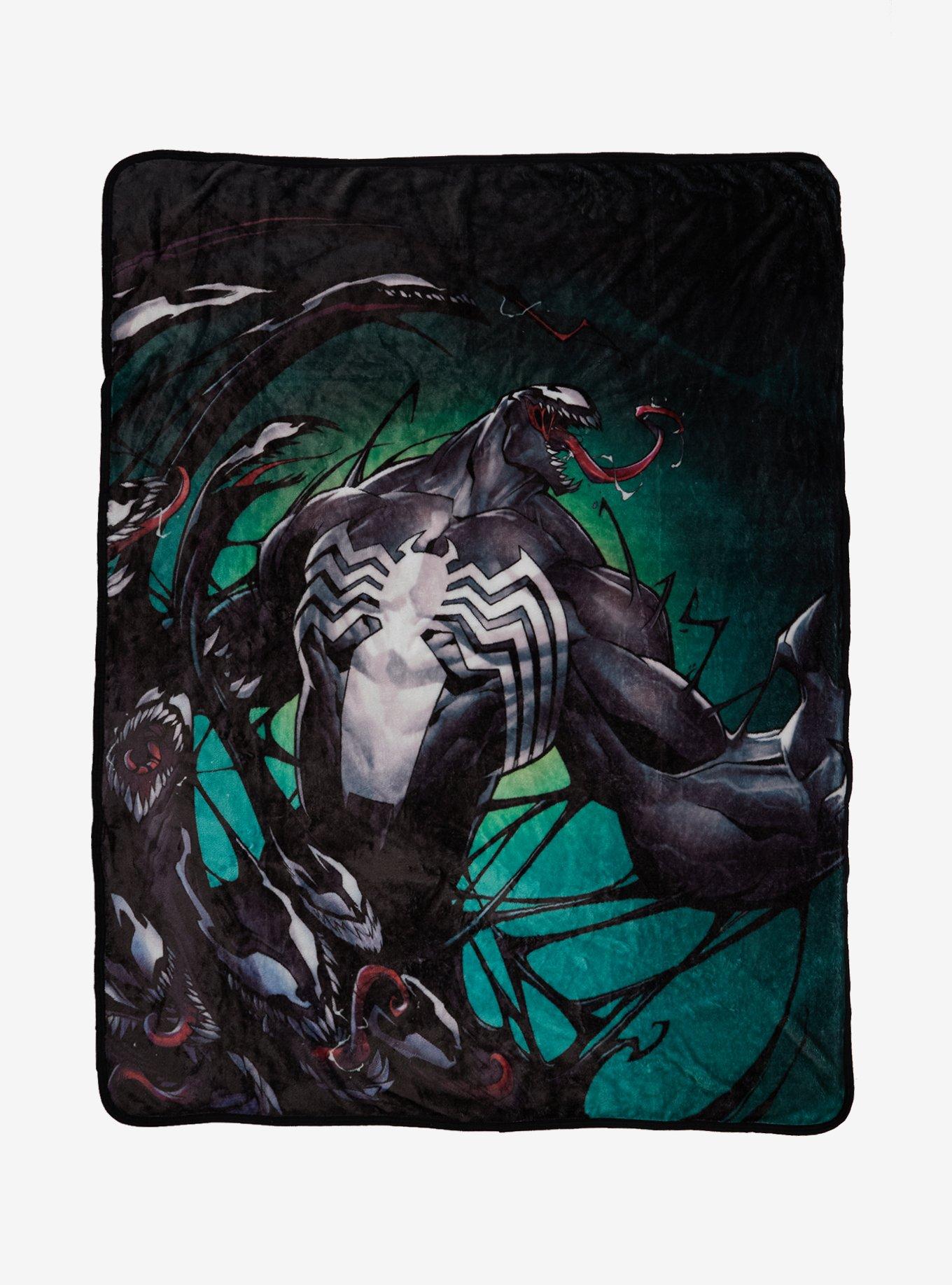 Marvel Venom Snarling Faces Throw Blanket, , hi-res