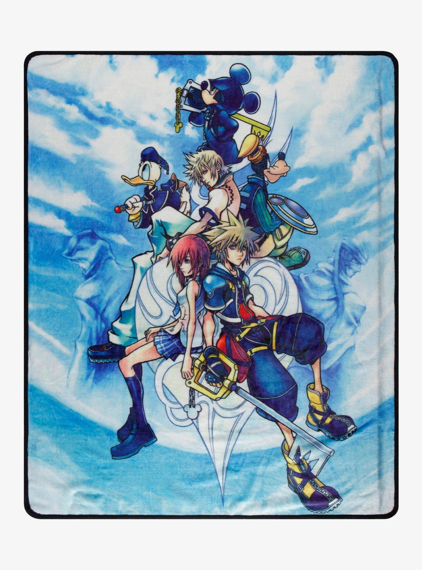 Disney Kingdom Hearts II Poster Throw Blanket, , hi-res