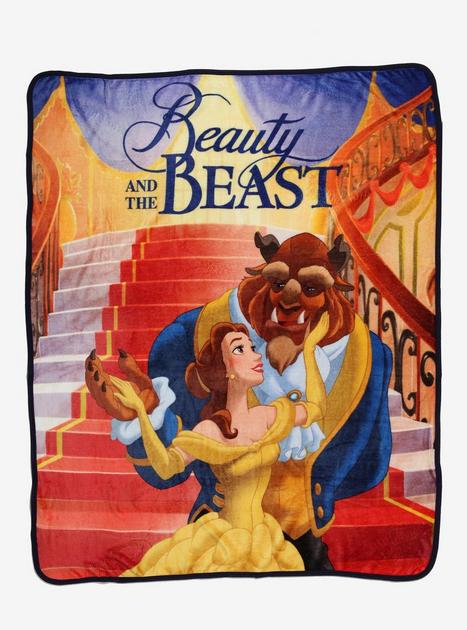 Disney Beauty And The Beast Ballroom Dance Throw Blanket Hot Topic
