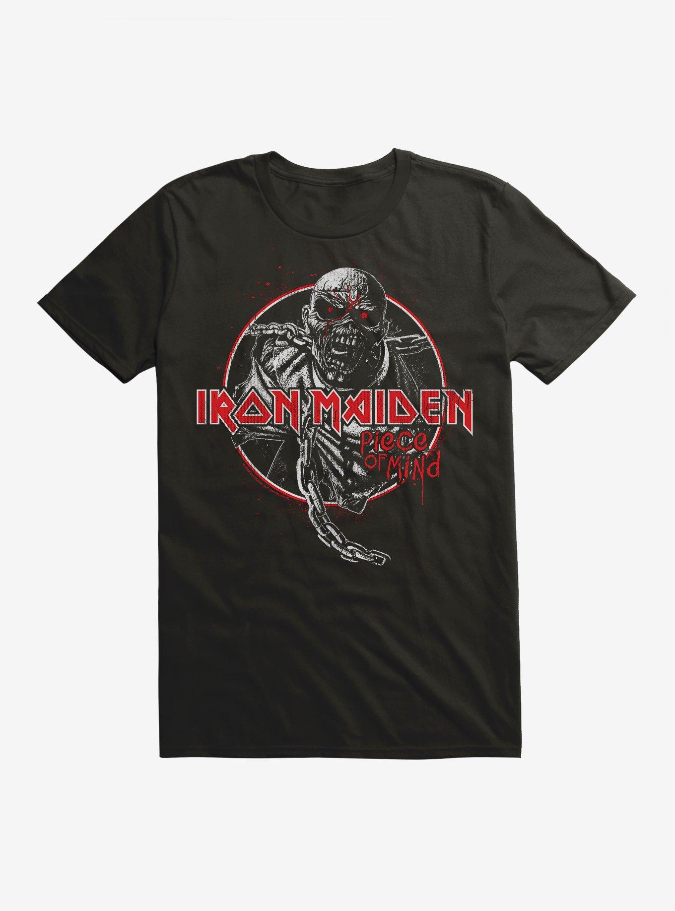Iron Maiden Piece Of Mind Eddie T-Shirt, BLACK, hi-res