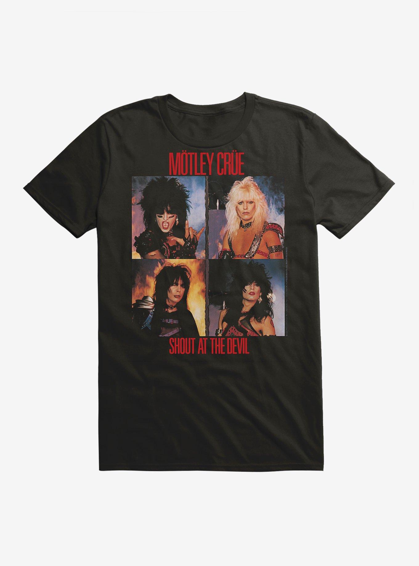Motley Crue Shout At The Devil Squares T-Shirt, BLACK, hi-res
