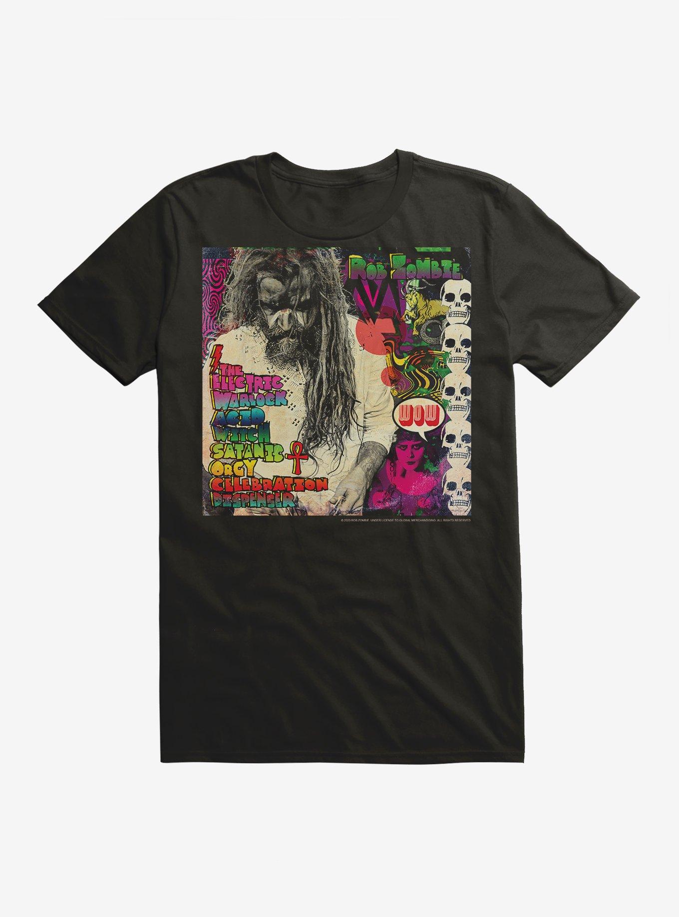 Rob Zombie The Electric Warlock Acid Witch Satanic Orgy Celebration Dispenser T-Shirt, , hi-res