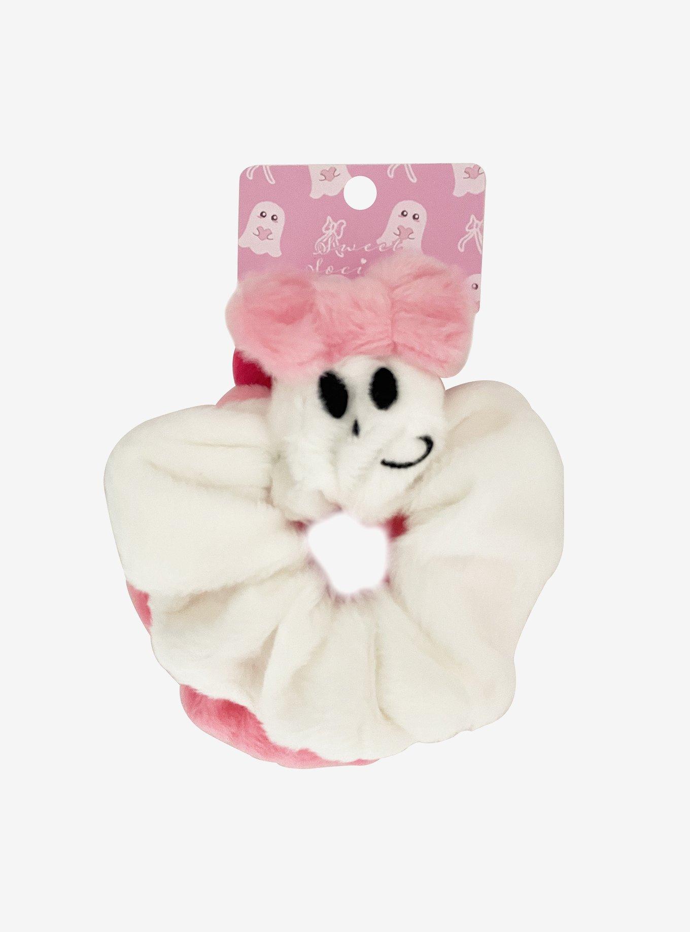 Sweet Society Ghost Bow Plush Scrunchie Set, , hi-res