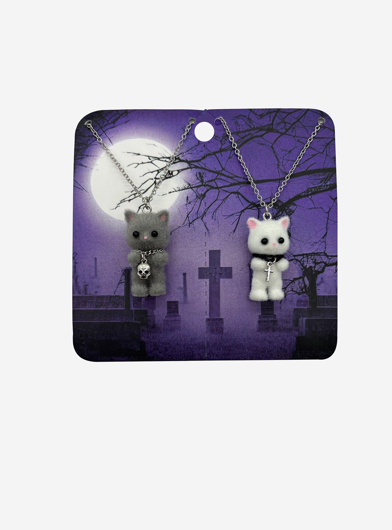 Goth Kitties Best Friend Necklace Set