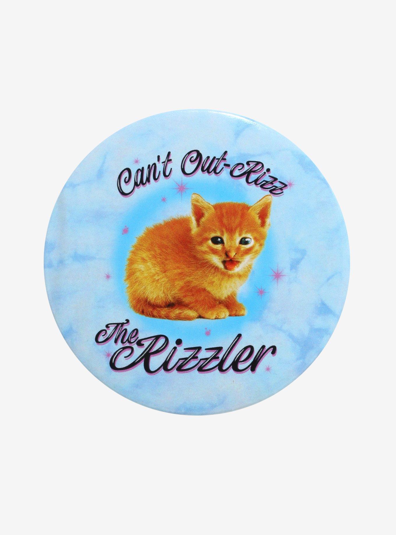 Rizz Cat 3 Inch Button, , hi-res