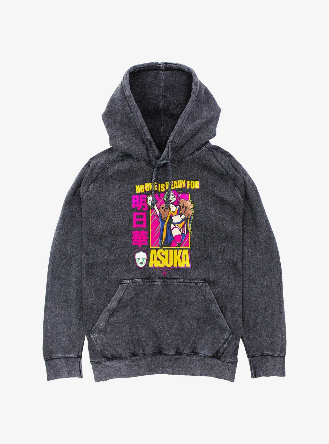 WWE No One Is Ready For Asuka Mineral Wash Hoodie, , hi-res