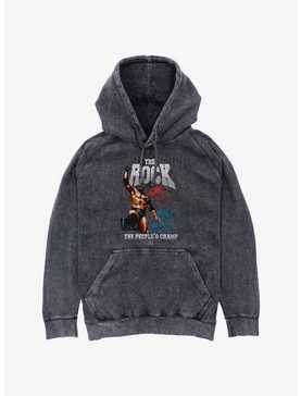 WWE The Rock The People's Champ Mineral Wash Hoodie, , hi-res