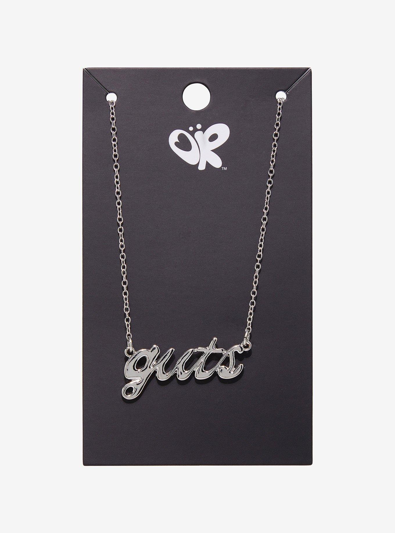 Olivia Rodrigo Guts Nameplate Necklace