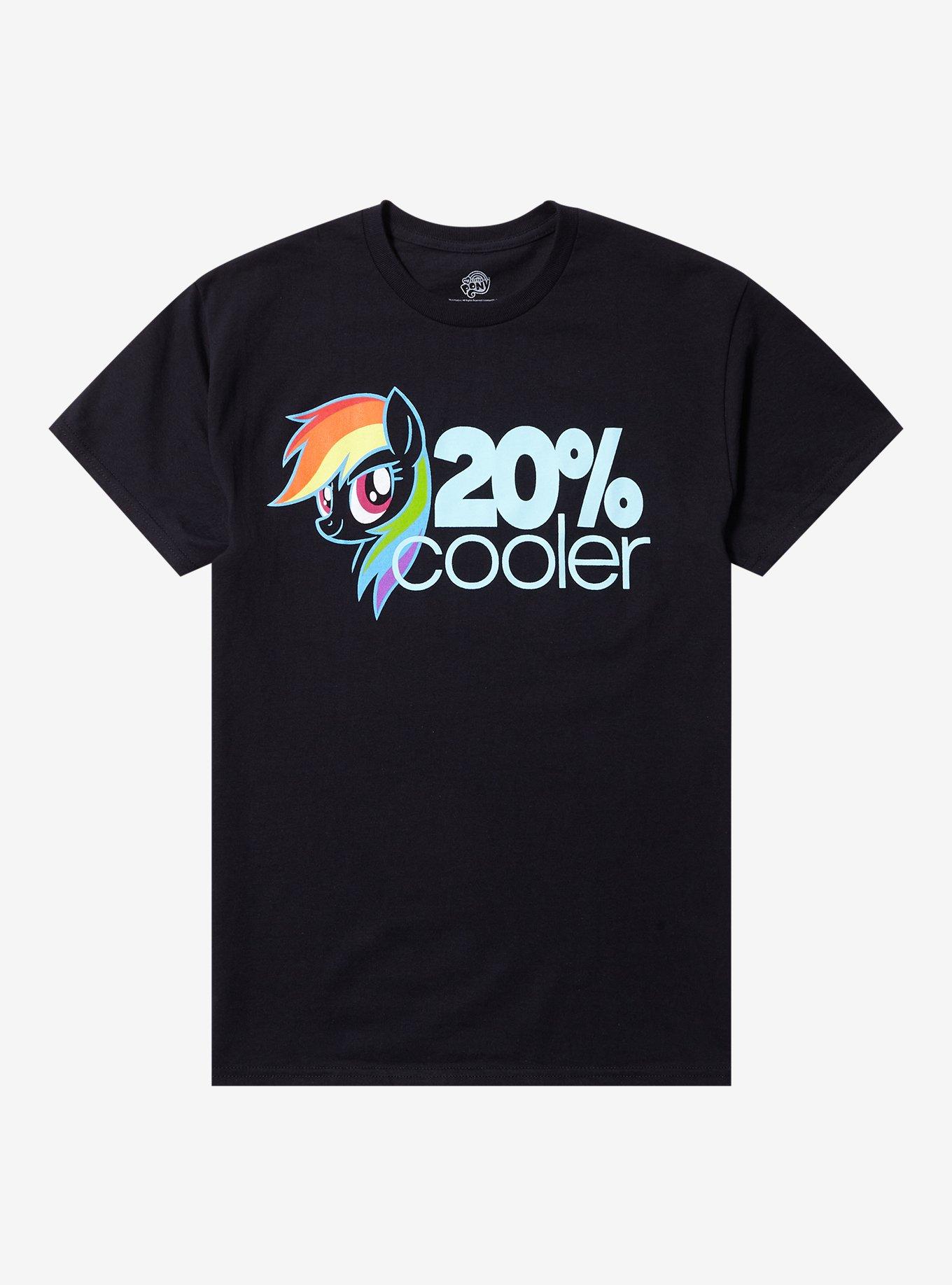 My Little Pony Rainbow Dash 20 Percent Cooler T-Shirt, BLACK, hi-res