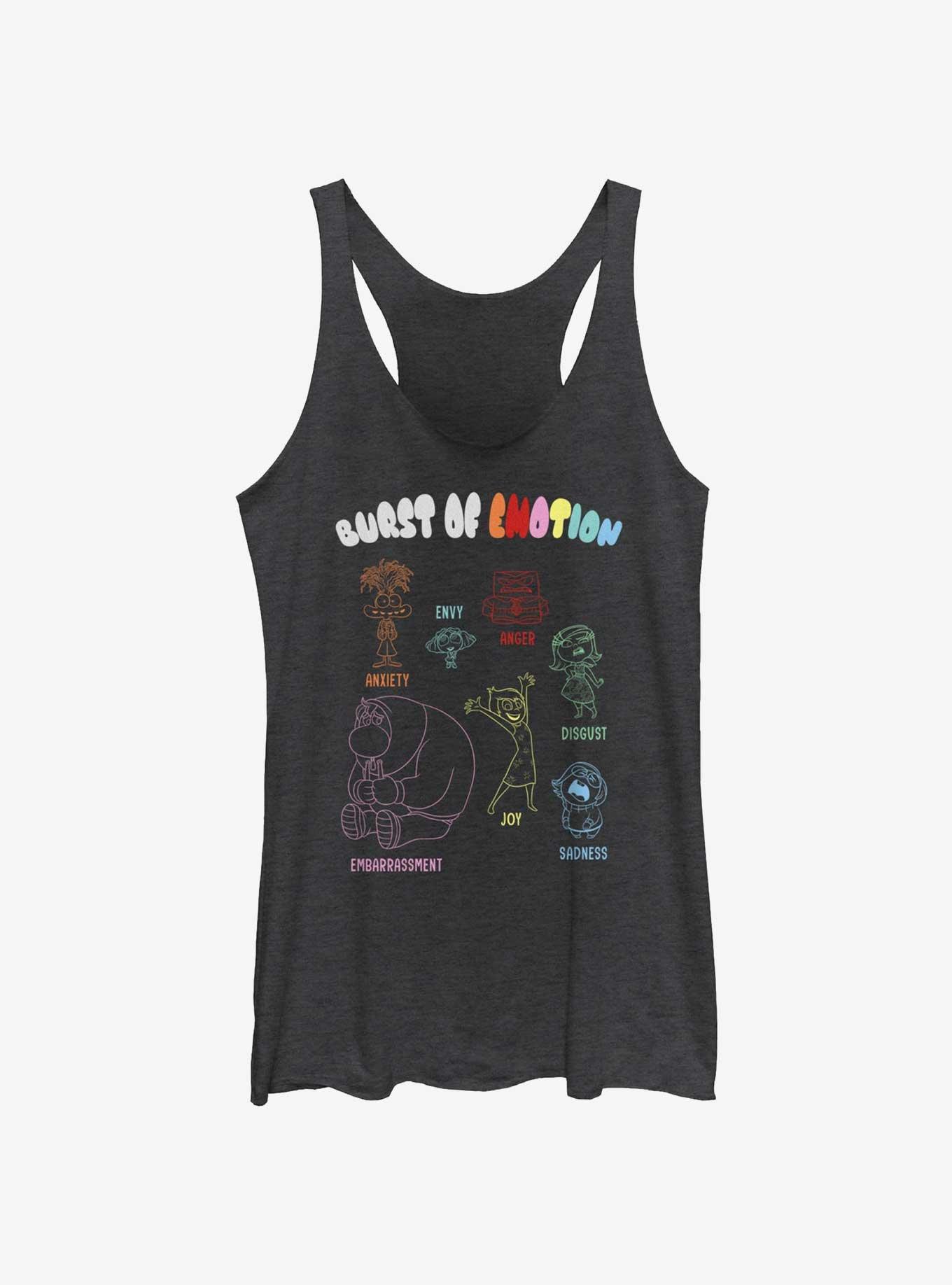 Disney Pixar Inside Out 2 Burst Of Emotion Girls Tank, BLK HTR, hi-res