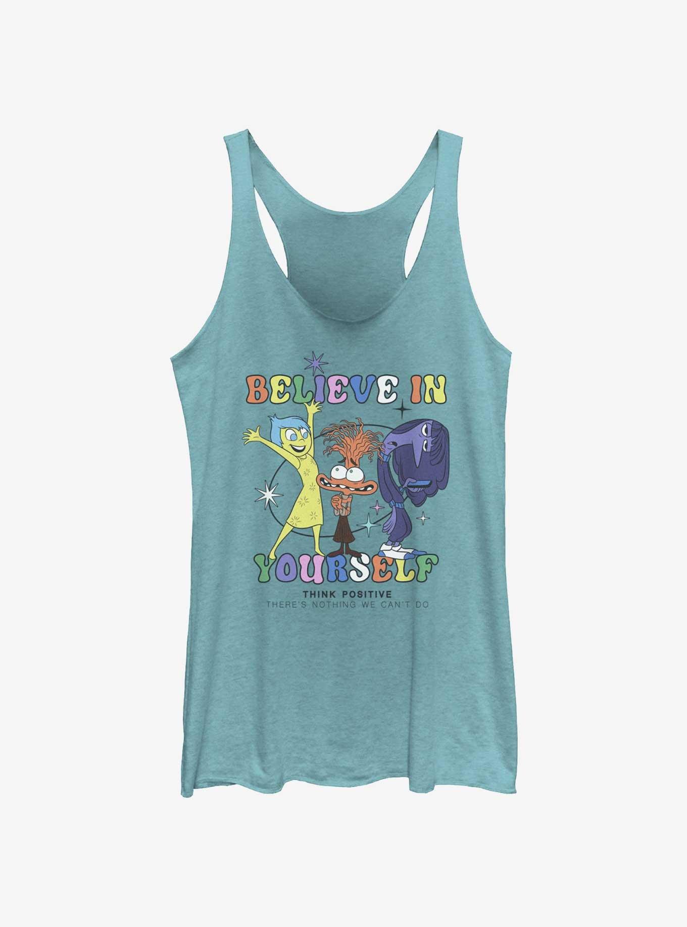 Disney Pixar Inside Out 2 Joy Believe In Yourself Girls Tank, TAHI BLUE, hi-res