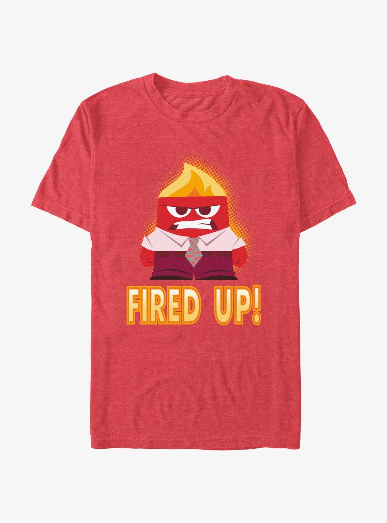 Disney Pixar Inside Out 2 Angry Fired Up T-Shirt, RED HTR, hi-res