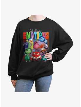 Disney Pixar Inside Out 2 Feel Your Emotions Girls Oversized Sweatshirt, , hi-res