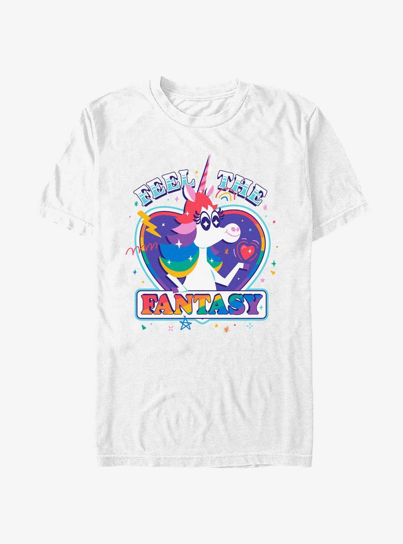 Disney Pixar Inside Out 2 Feel The Fantasy Unicorn T-Shirt, WHITE, hi-res