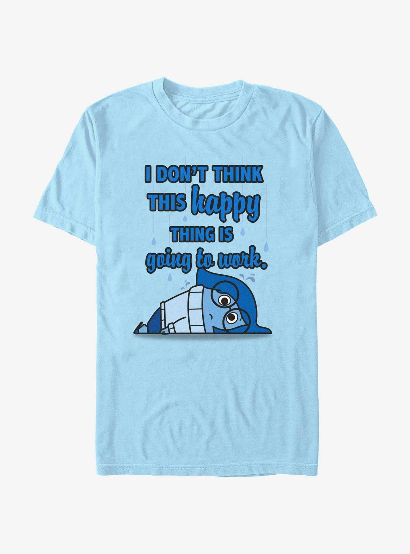 Disney Pixar Inside Out 2 Happy Is Not Gonna Work T-Shirt - BLUE | Hot ...