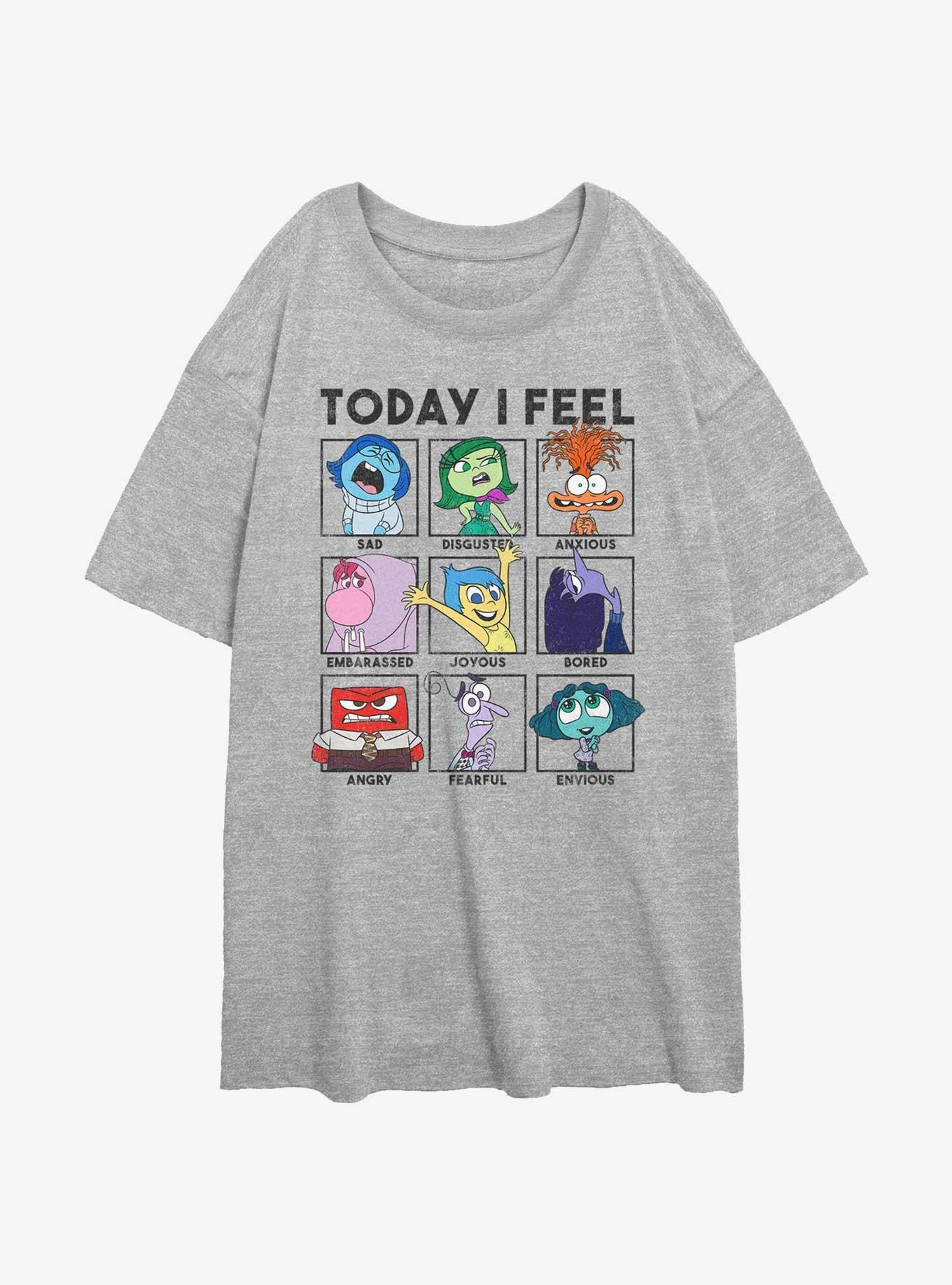 Disney Pixar Inside Out 2 Today I Feel Girls Oversized T-Shirt, , hi-res