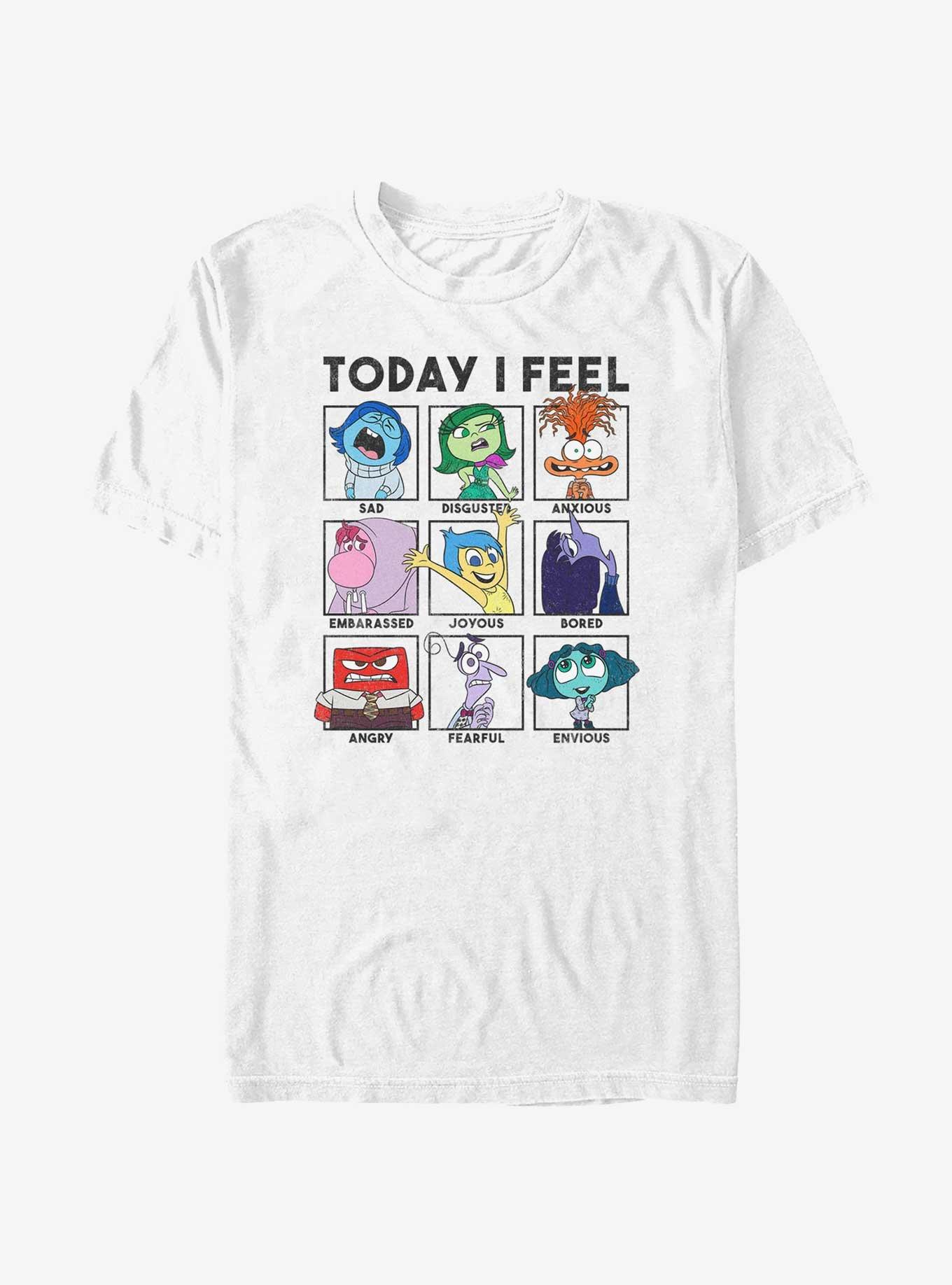 Disney Pixar Inside Out 2 Today I Feel T-Shirt, WHITE, hi-res