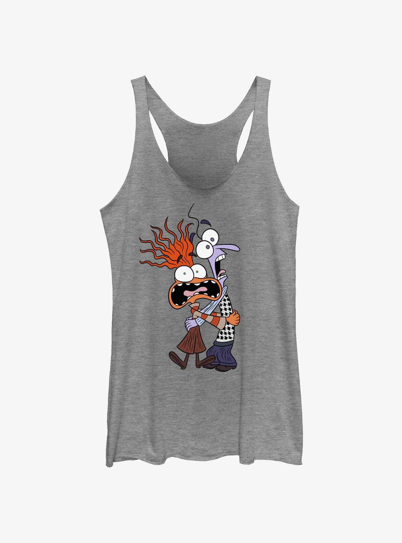 Disney Pixar Inside Out 2 Anxiety And Fear Girls Tank, GRAY HTR, hi-res