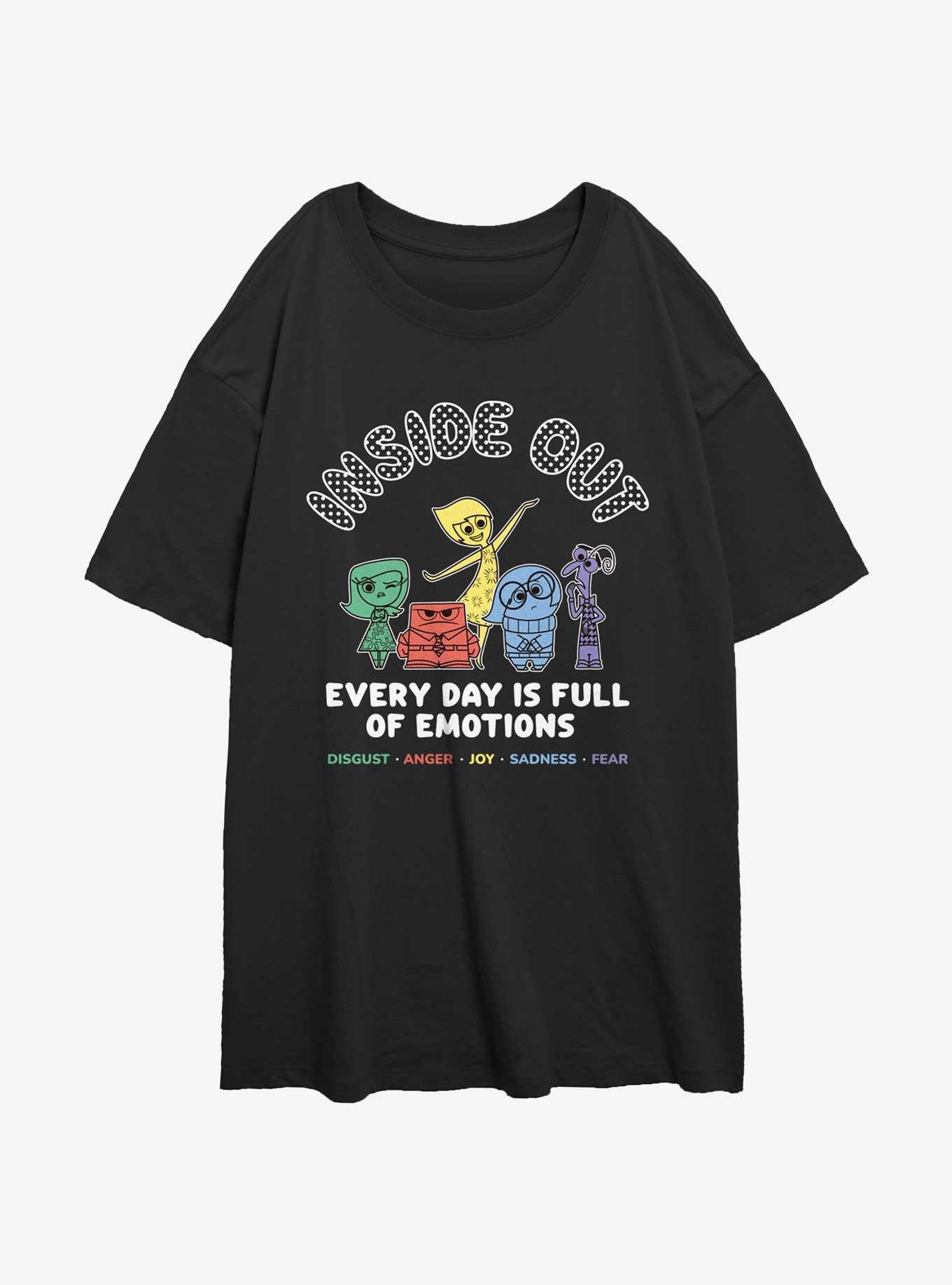 Disney Pixar Inside Out 2 Every Day Emotions Girls Oversized T-Shirt, , hi-res