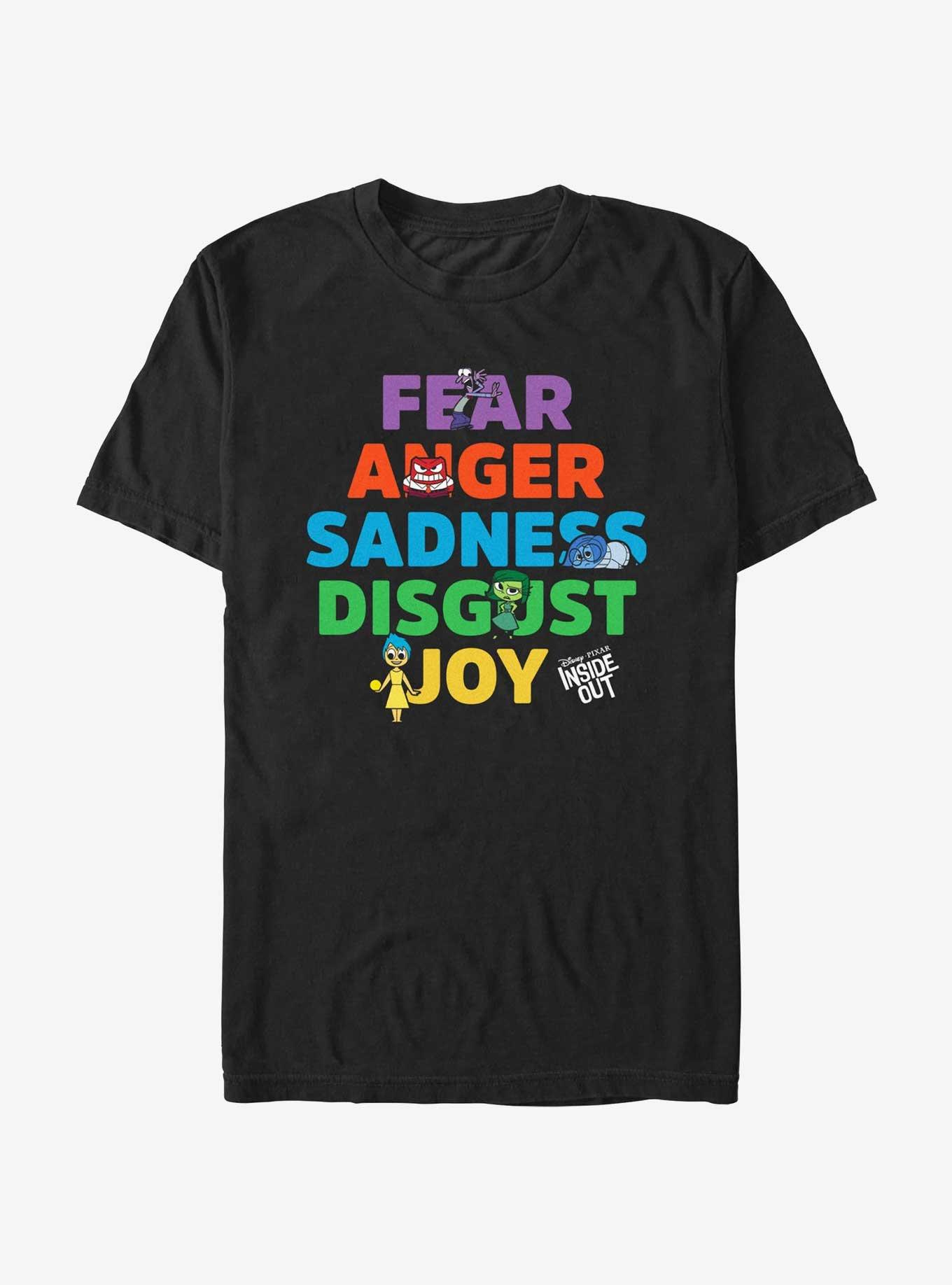 Disney Pixar Inside Out 2 All The Emotions T-Shirt