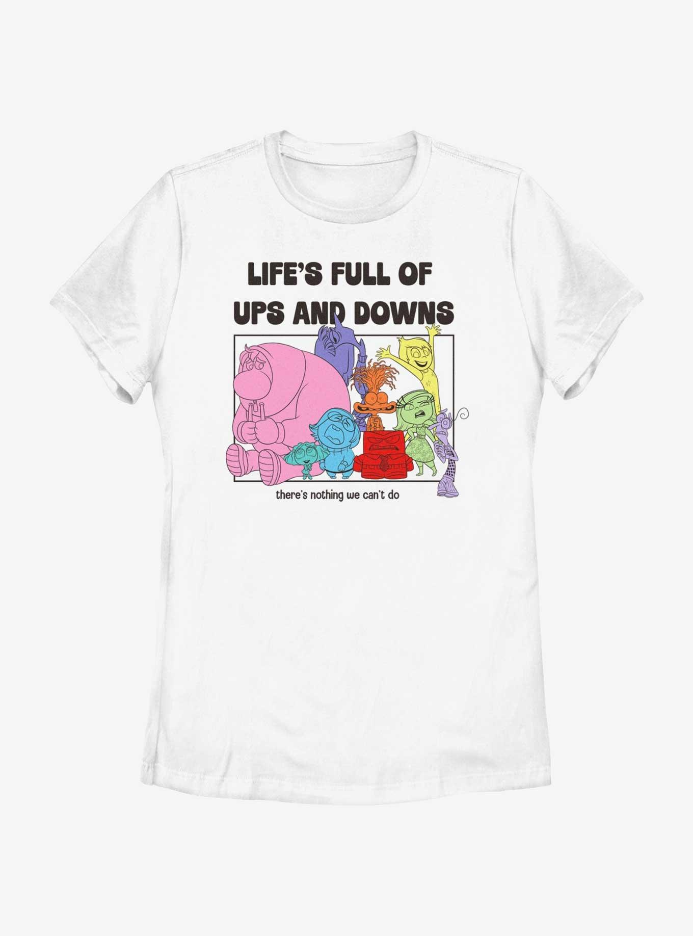 Disney Pixar Inside Out 2 Life's Full Of Ups And Downs Womens T-Shirt