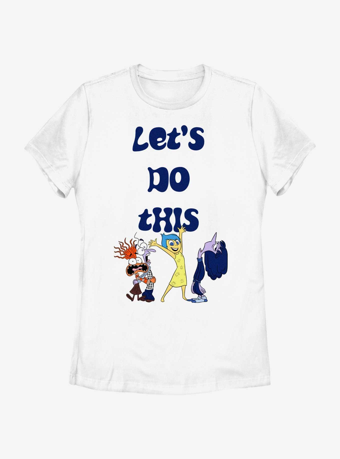 Disney Pixar Inside Out 2 Let's Do This Womens T-Shirt, WHITE, hi-res