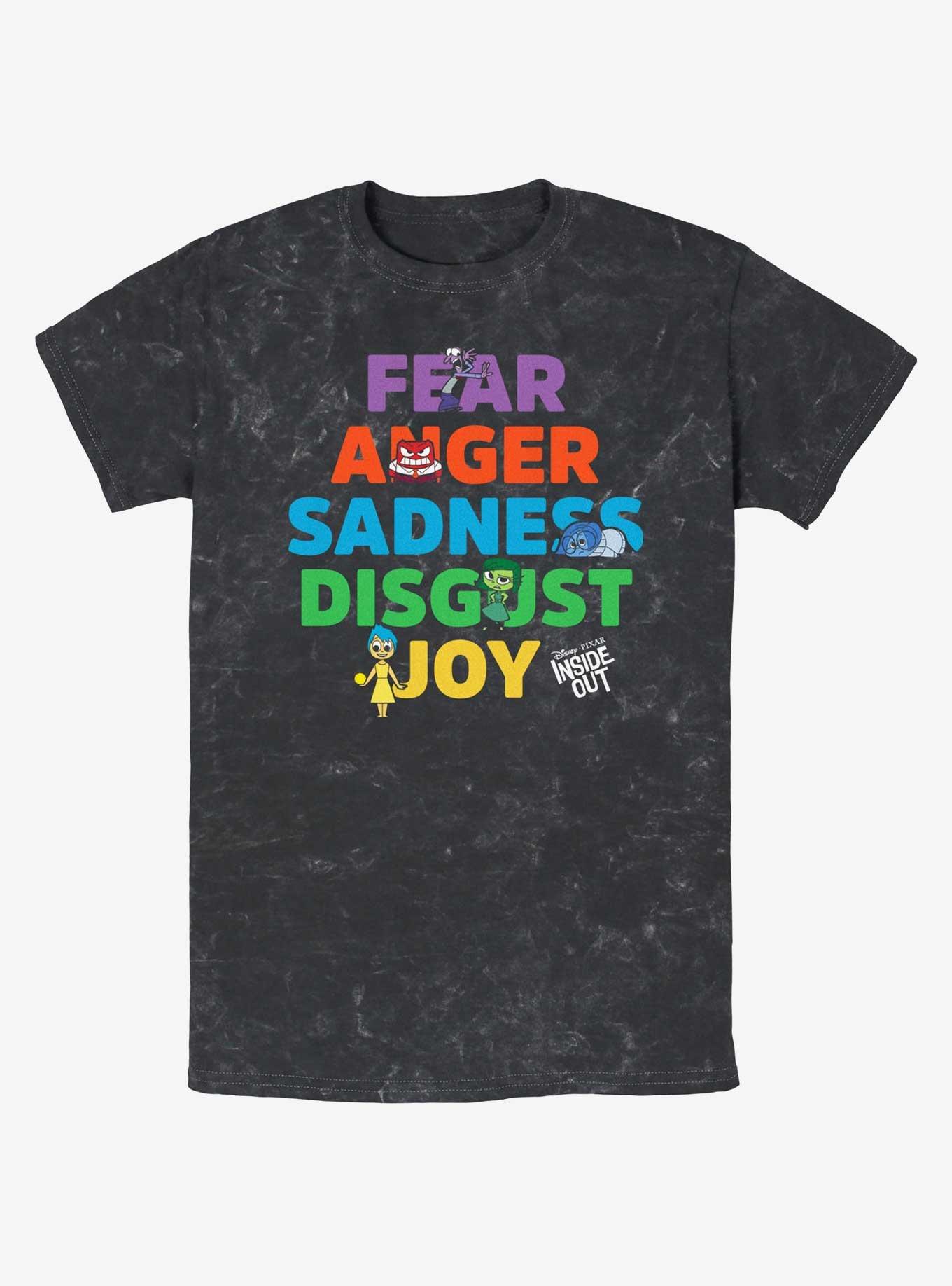 Disney Pixar Inside Out 2 All The Emotions Mineral Wash T-Shirt, , hi-res