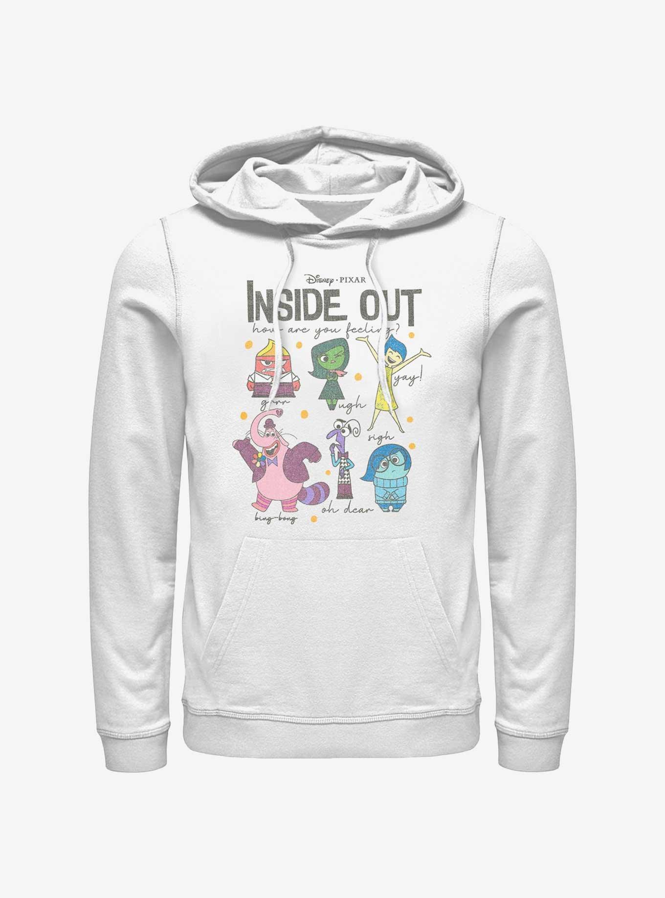 Disney Pixar Inside Out 2 All The Feels Hoodie, WHITE, hi-res