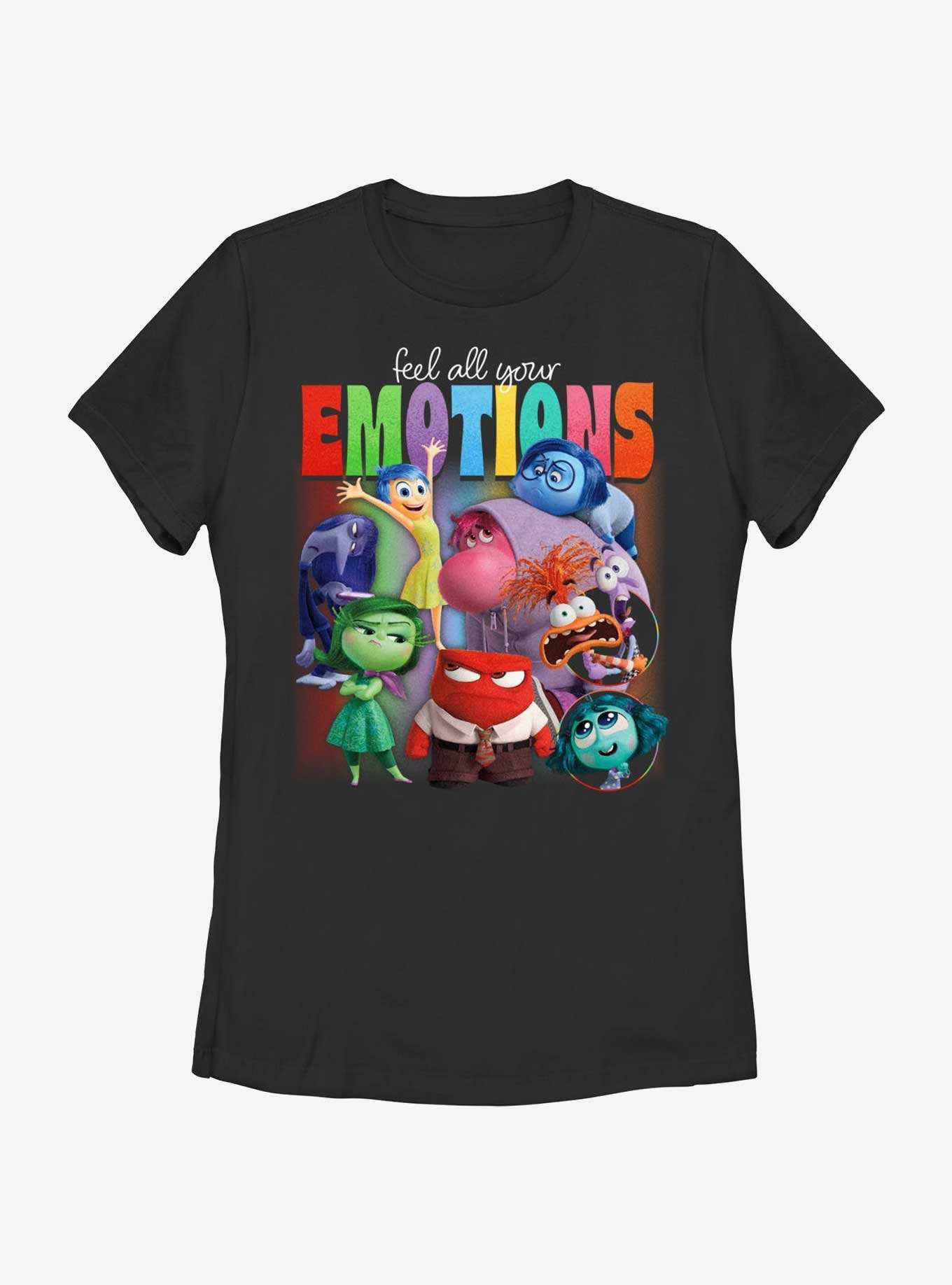 Disney Pixar Inside Out 2 Feel Your Emotions Womens T-Shirt, , hi-res