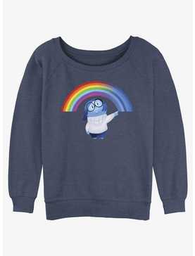 Disney Pixar Inside Out 2 Sadness Cheer Up Womens Slouchy Sweatshirt, , hi-res