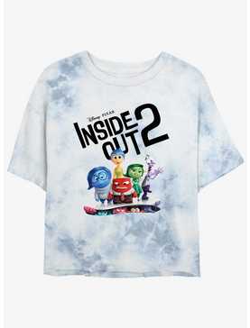 Disney Pixar Inside Out 2 Movie Poster Womens Tie-Dye Crop T-Shirt, , hi-res