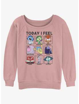 Disney Pixar Inside Out 2 Today I Feel Womens Slouchy Sweatshirt, , hi-res