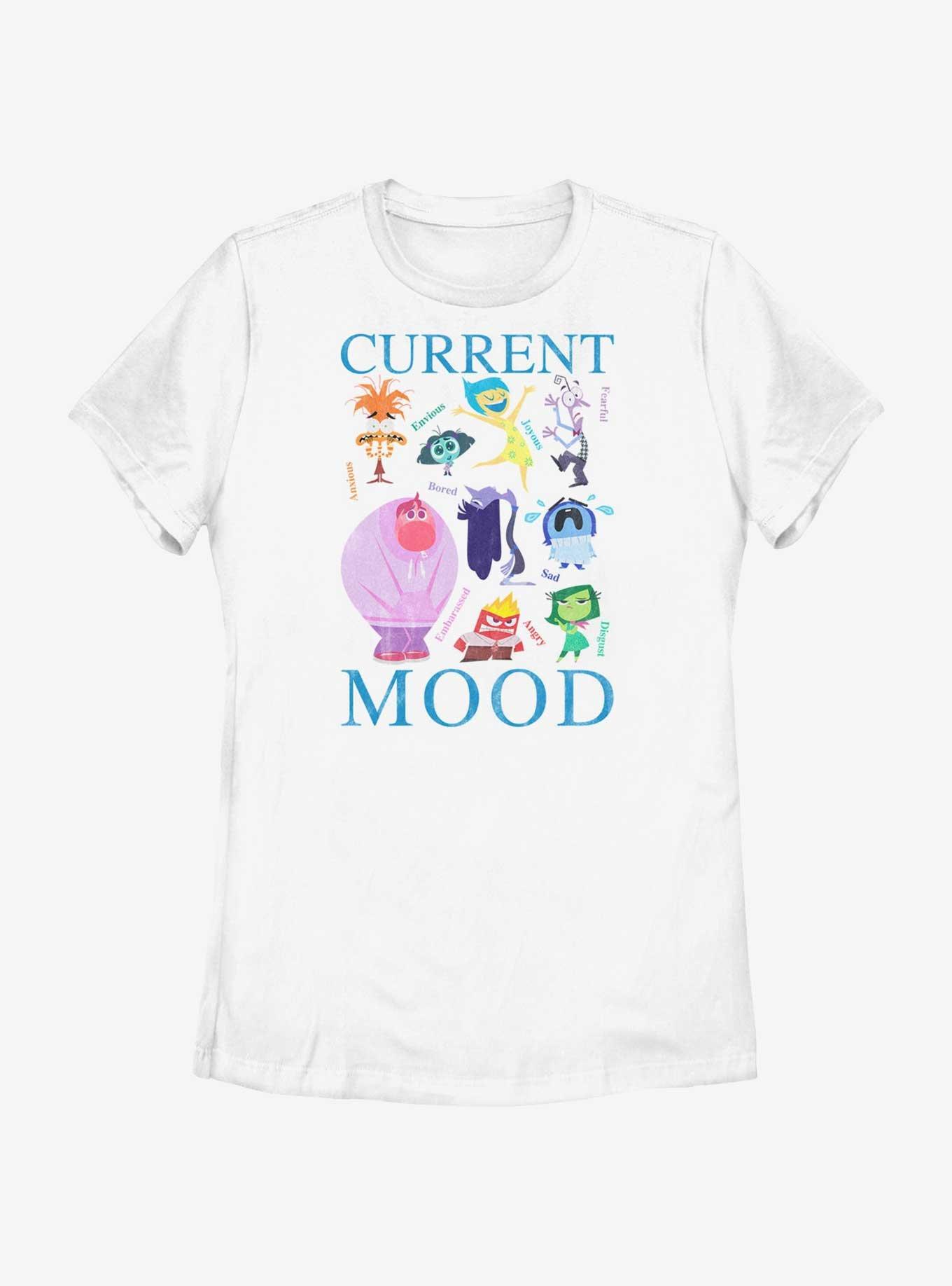 Disney Pixar Inside Out 2 Current Mood Womens T-Shirt