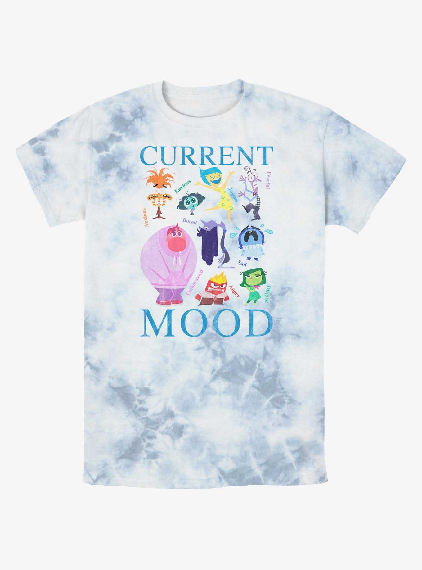 Disney Pixar Inside Out 2 Current Mood Tie-Dye T-Shirt, WHITEBLUE, hi-res