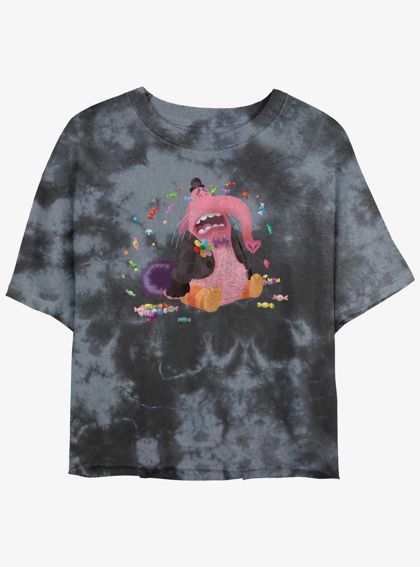 Disney Pixar Inside Out 2 Bing Bong Sweet Tears Womens Tie-Dye Crop T-Shirt