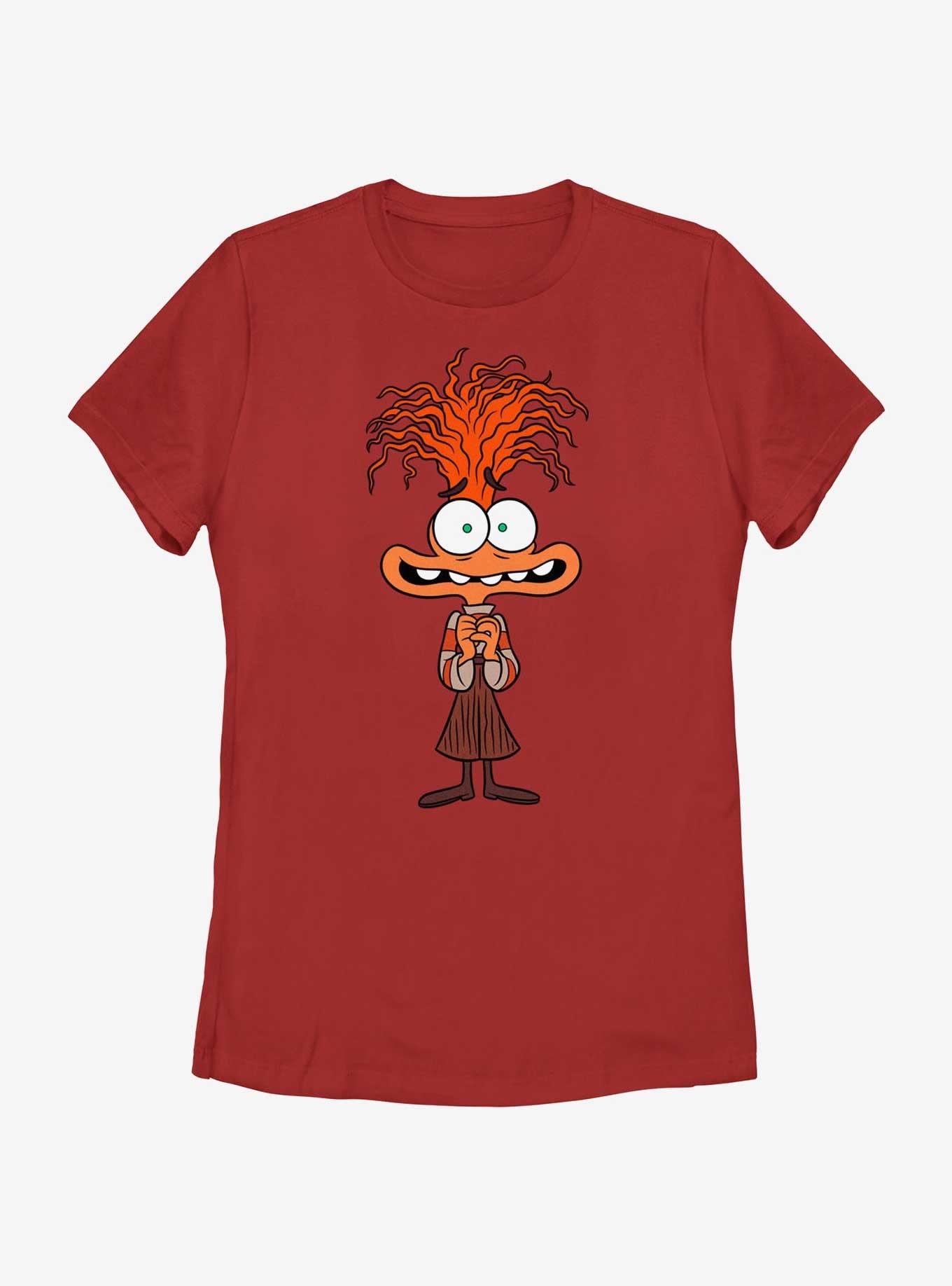 Disney Pixar Inside Out 2 Anxious Anxiety Womens T-Shirt, RED, hi-res