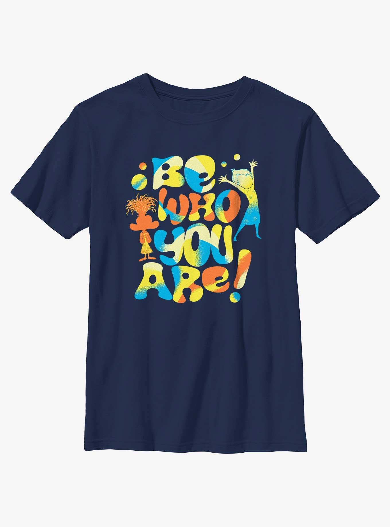 Disney Pixar Inside Out 2 Be Who You Are Youth T-Shirt, NAVY, hi-res