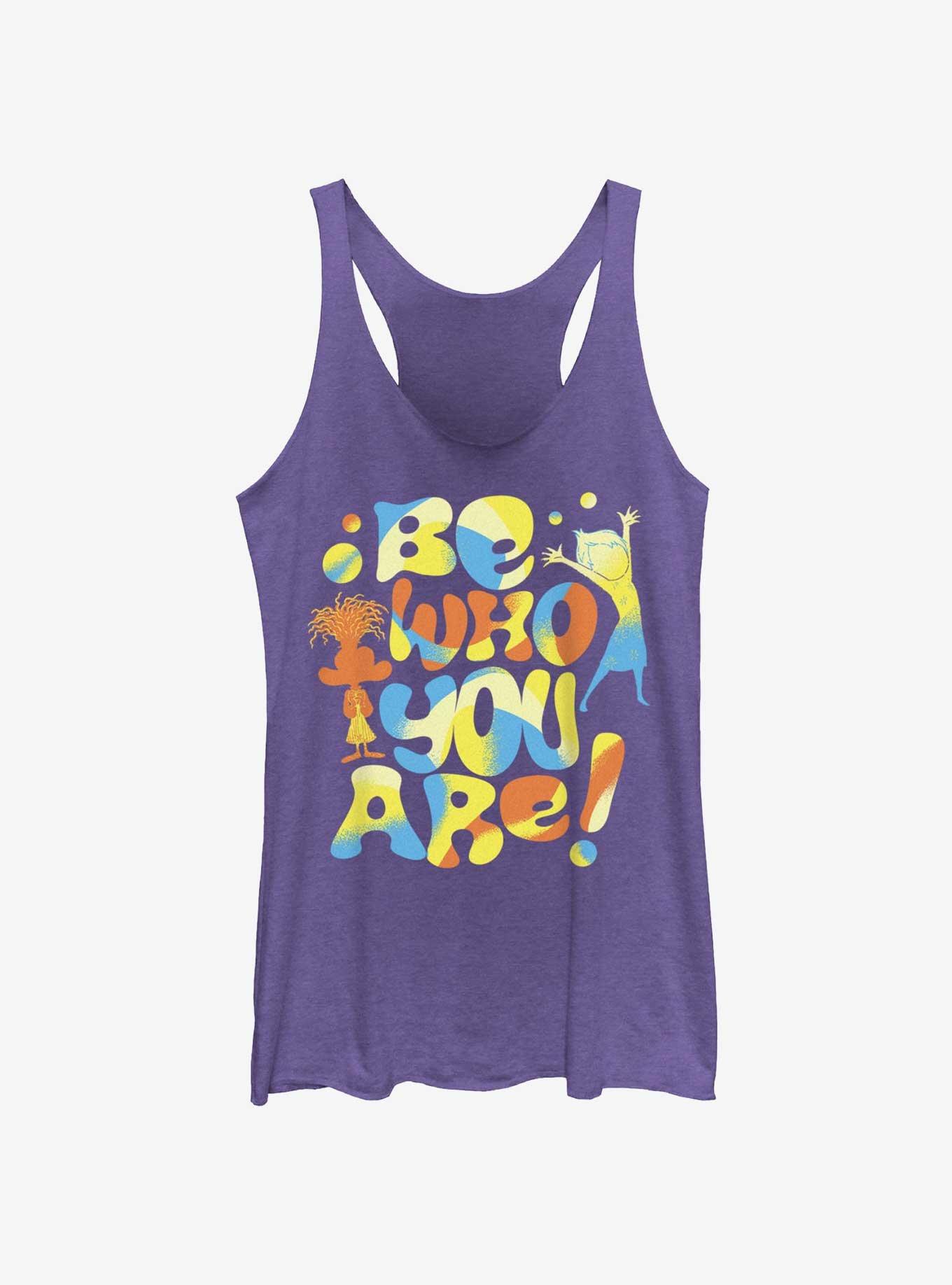 Disney Pixar Inside Out 2 Be Who You Are Womens Tank Top, PUR HTR, hi-res