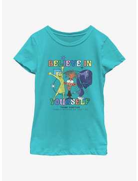 Disney Pixar Inside Out 2 Joy Believe In Yourself Girls Youth T-Shirt, , hi-res