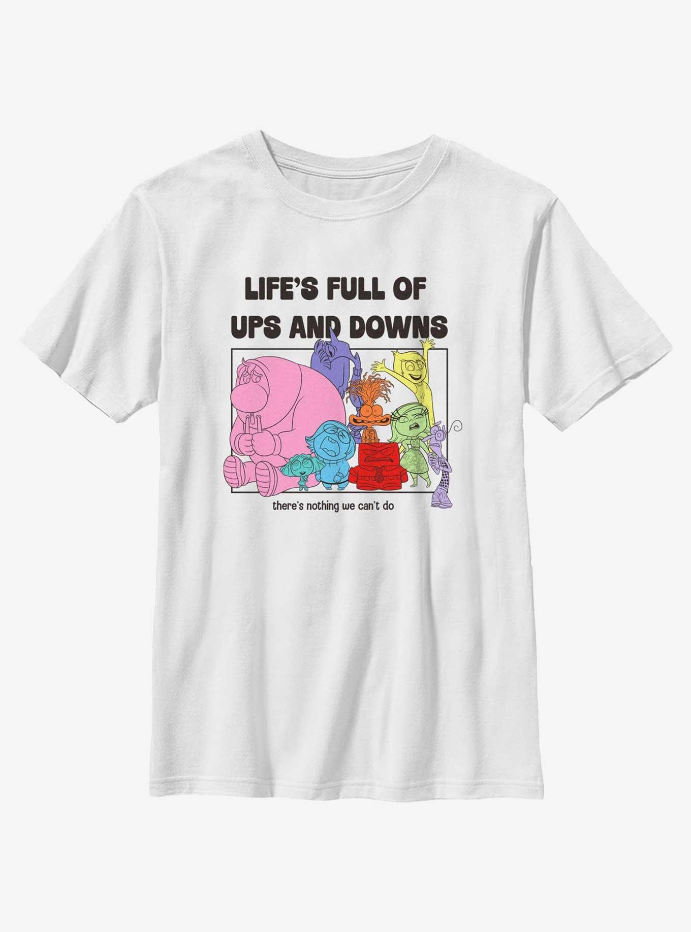 Disney Pixar Inside Out 2 Life's Full Of Ups And Downs Youth T-Shirt, , hi-res