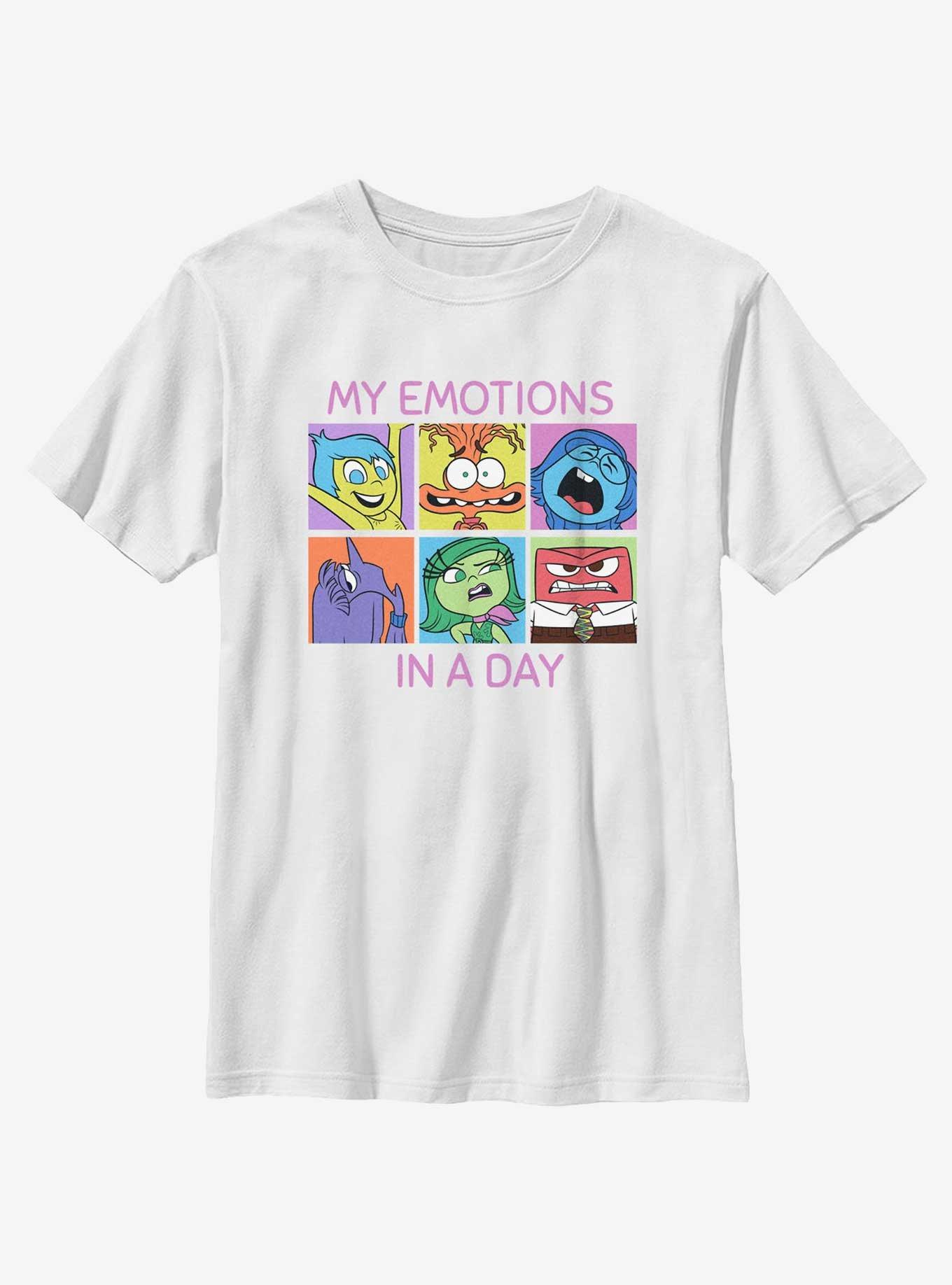 Disney Pixar Inside Out 2 My Emotions In A Day Youth T-Shirt, , hi-res