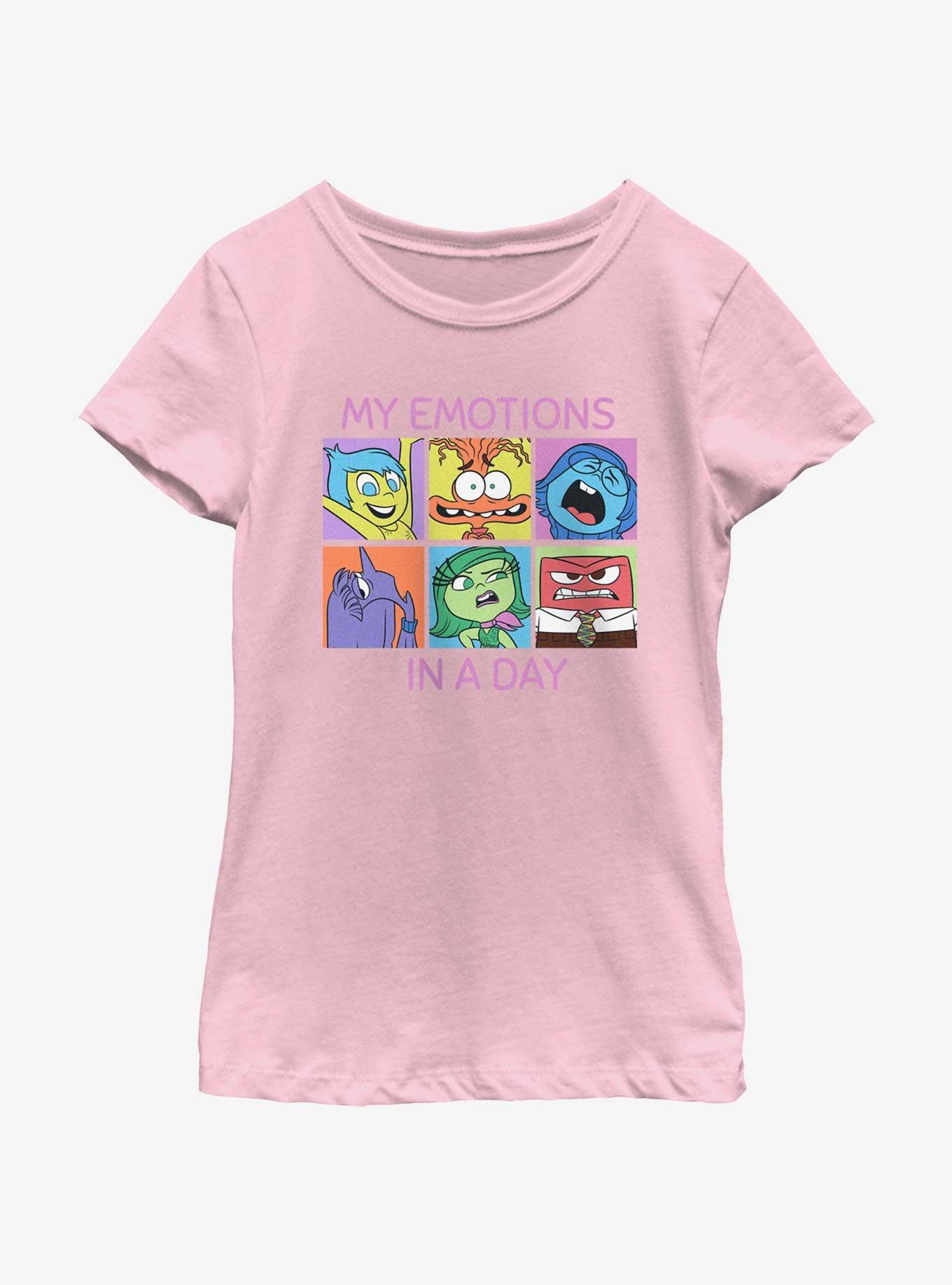 Disney Pixar Inside Out 2 My Emotions In A Day Girls Youth T-Shirt, , hi-res