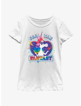 Disney Pixar Inside Out 2 Feel The Fantasy Unicorn Girls Youth T-Shirt, , hi-res