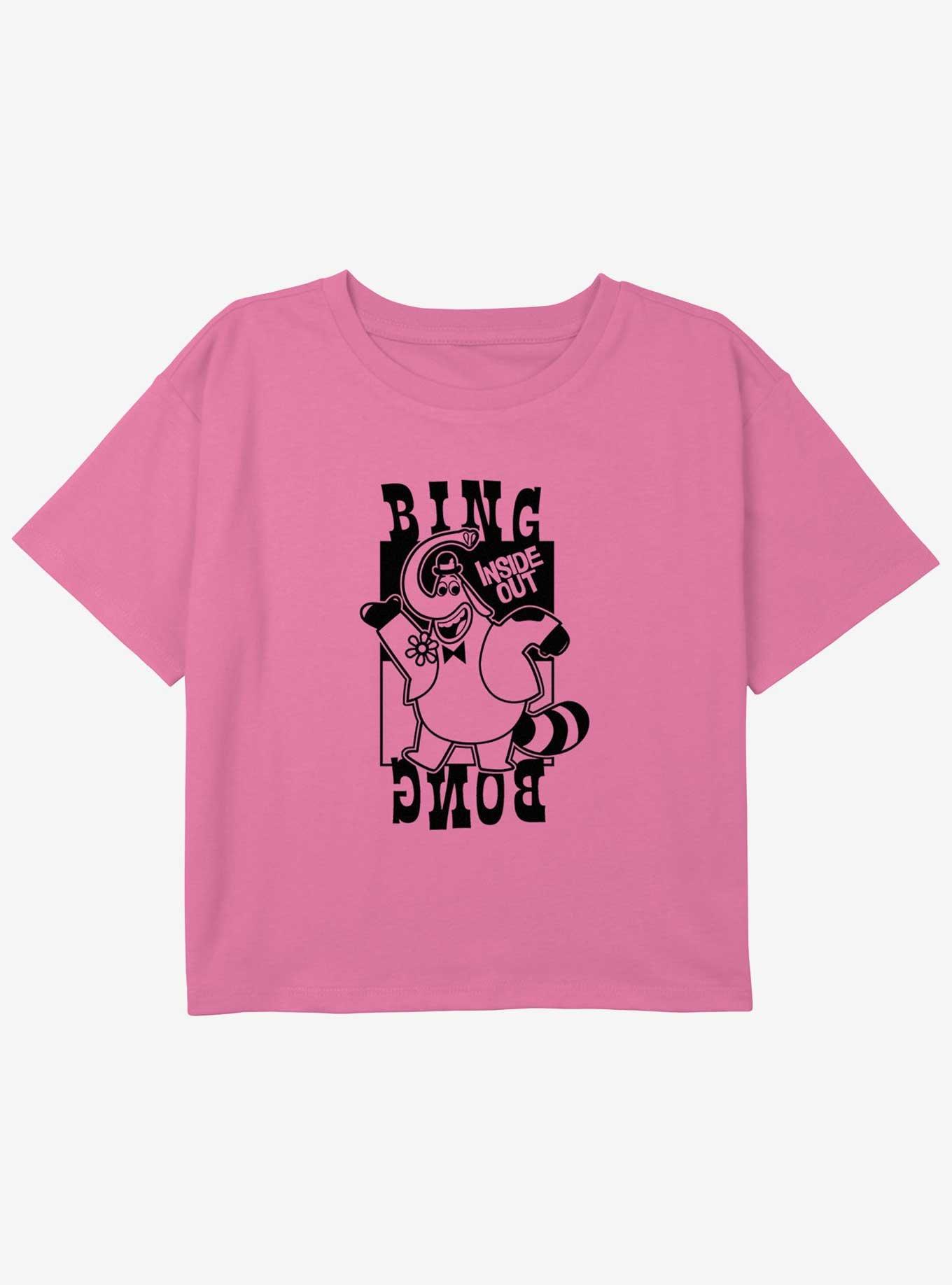 Disney Pixar Inside Out 2 Bing Bong Girls Boxy Crop T-Shirt, PINK, hi-res