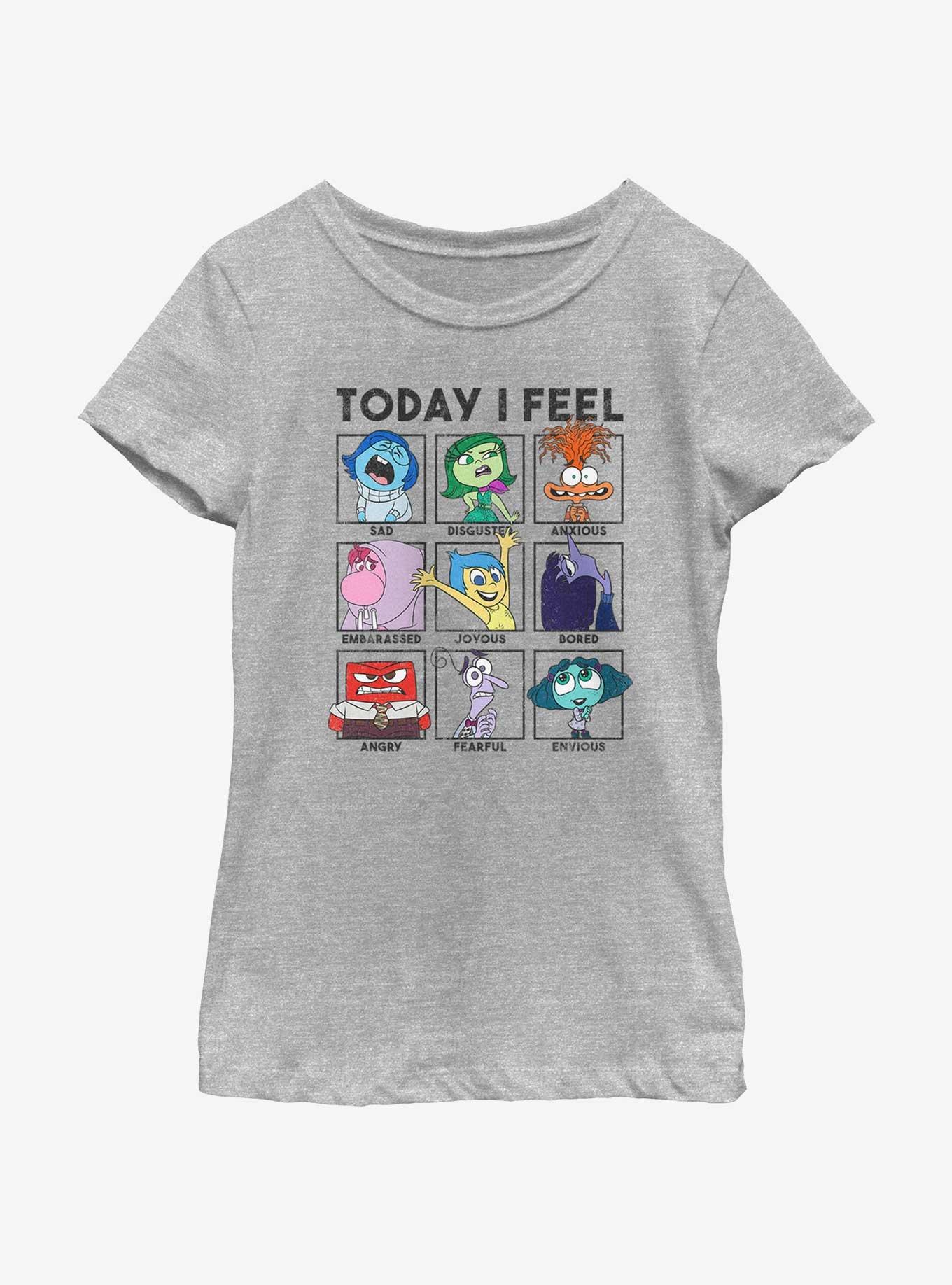 Disney Pixar Inside Out 2 Today I Feel Girls Youth T-Shirt, , hi-res